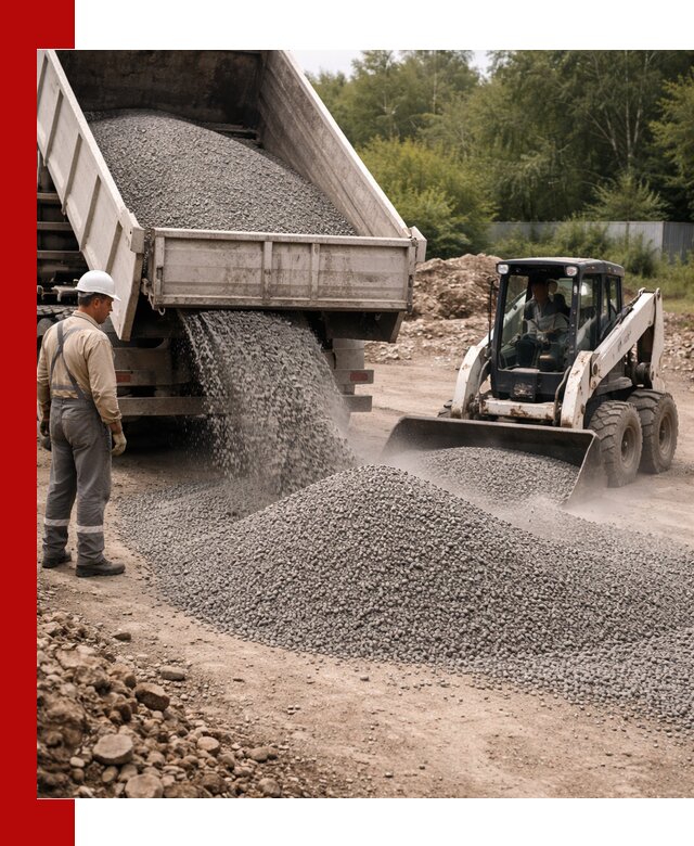 Доставка гравийного отсева 0-5 в Усолье-Сибирском оптом и в розницу