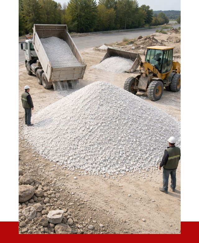 Белая мраморная крошка в Усолье-Сибирском от 4334 р. с доставкой | ПРОНЕРУДСль