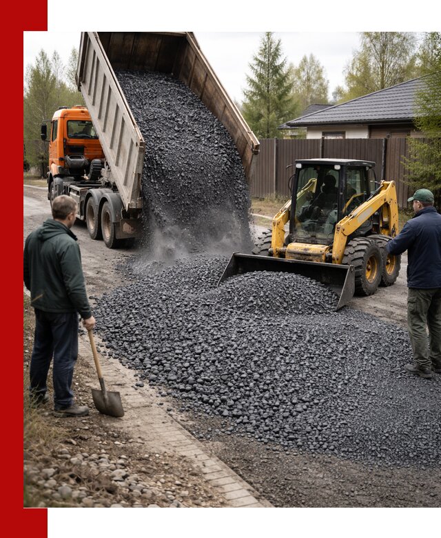 Крошка габбро с доставкой в Усолье-Сибирском для строительных работ