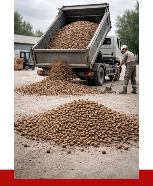 Керамзит с доставкой в Усолье-Сибирском от 4334 р. за м3 | ПРОНЕРУДСль