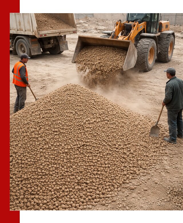 Керамзит фракция 10-20 с доставкой в Усолье-Сибирском