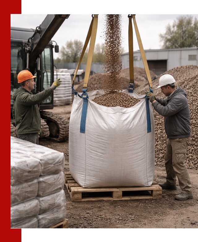 Керамзит в биг-бегах с доставкой в Усолье-Сибирском