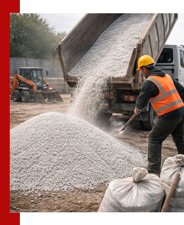 Доставка перлита вспученного в Усолье-Сибирском оптом и в розницу