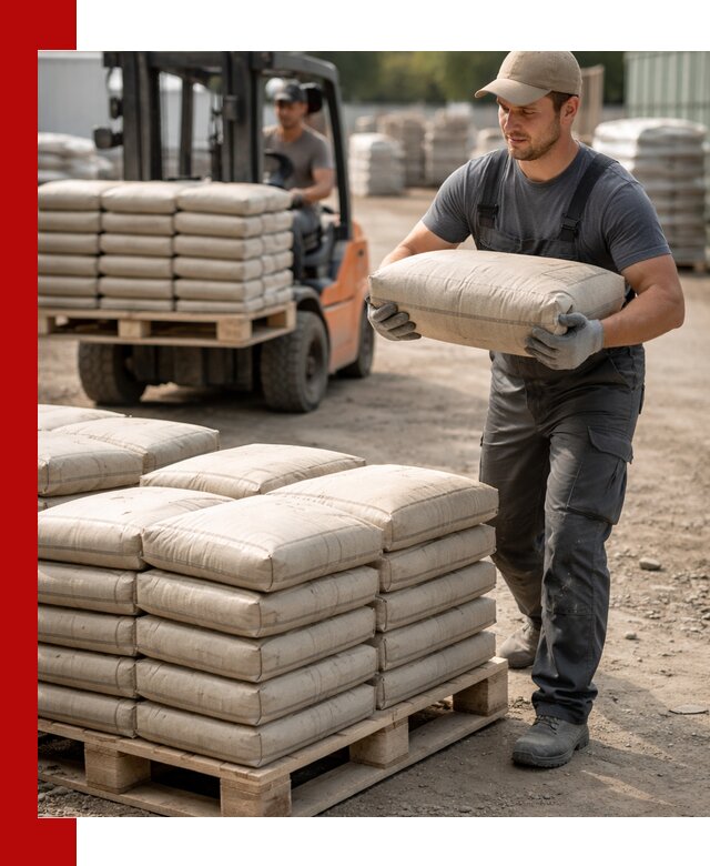 Доставка цемента в мешках оптом и в розницу в Усолье-Сибирском