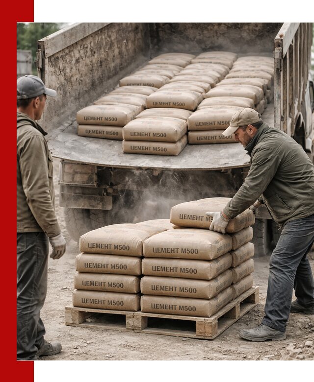 Цемент М500 с доставкой самосвалом в Усолье-Сибирском