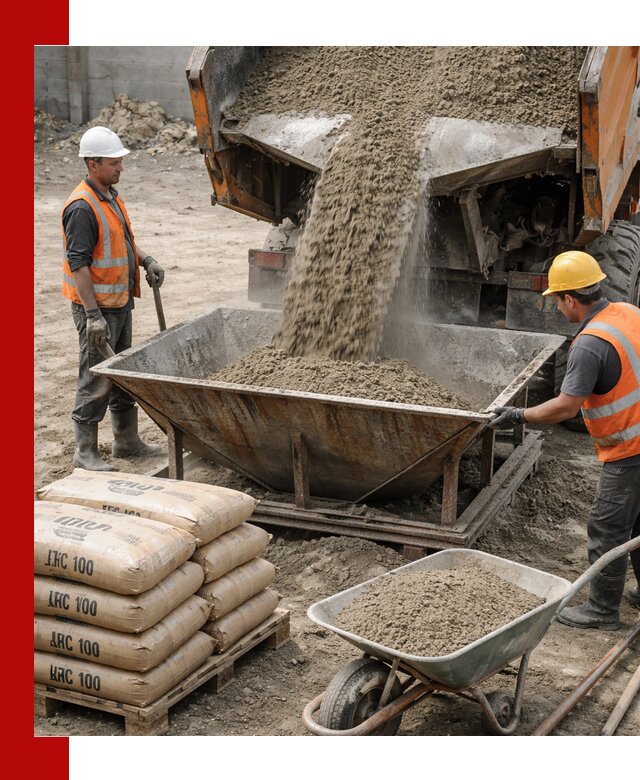 Доставка цементно-песчаной смеси М100 в Усолье-Сибирском