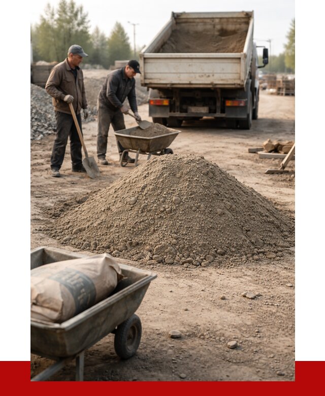 Цементно-песчаная смесь М150 в Усолье-Сибирском от 4850 р. | ПРОНЕРУДСль