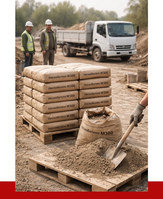 Пескобетон М300 в Усолье-Сибирском с доставкой от 4799 р. за куб | ПРОНЕРУДСль