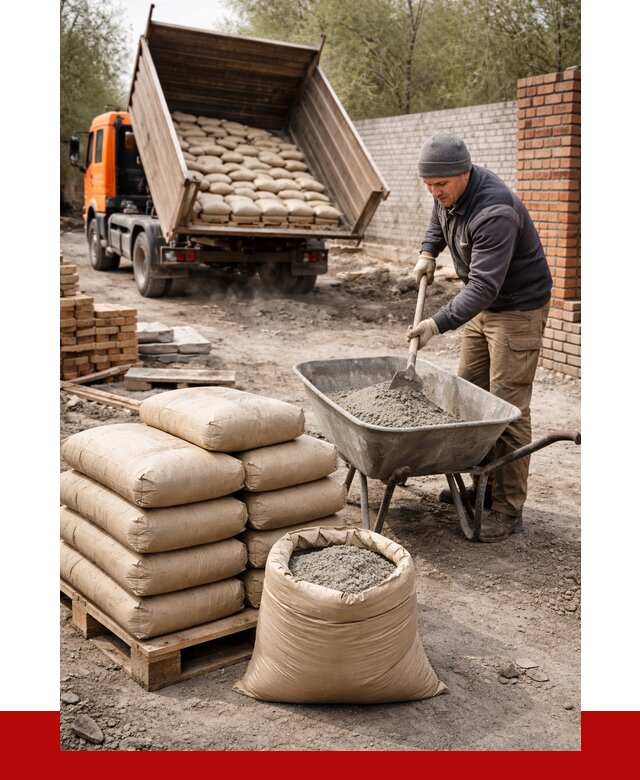 Купить сухую смесь для кладки в Усолье-Сибирском от 1238 р. | ПРОНЕРУДСль