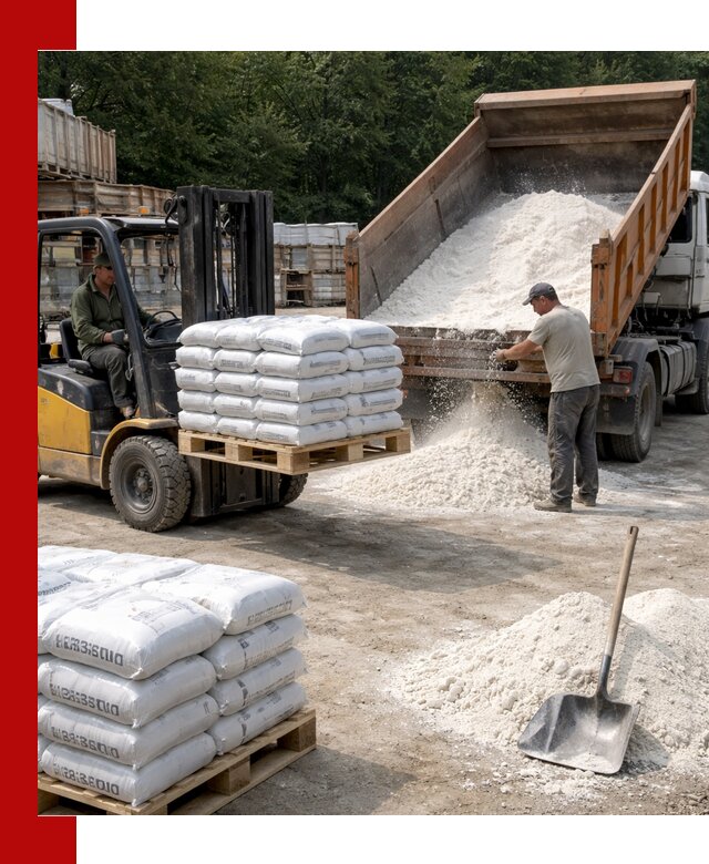 Доставка строительной извести оптом и в розницу в Усолье-Сибирском