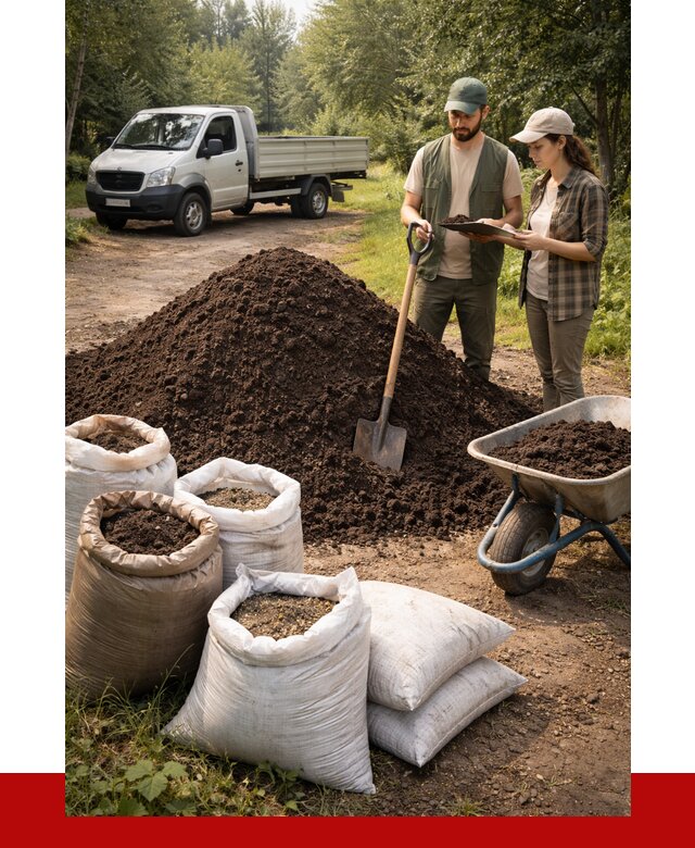 Купить грунт с доставкой в Усолье-Сибирском от 4644 р. за м3 | ПРОНЕРУДСль