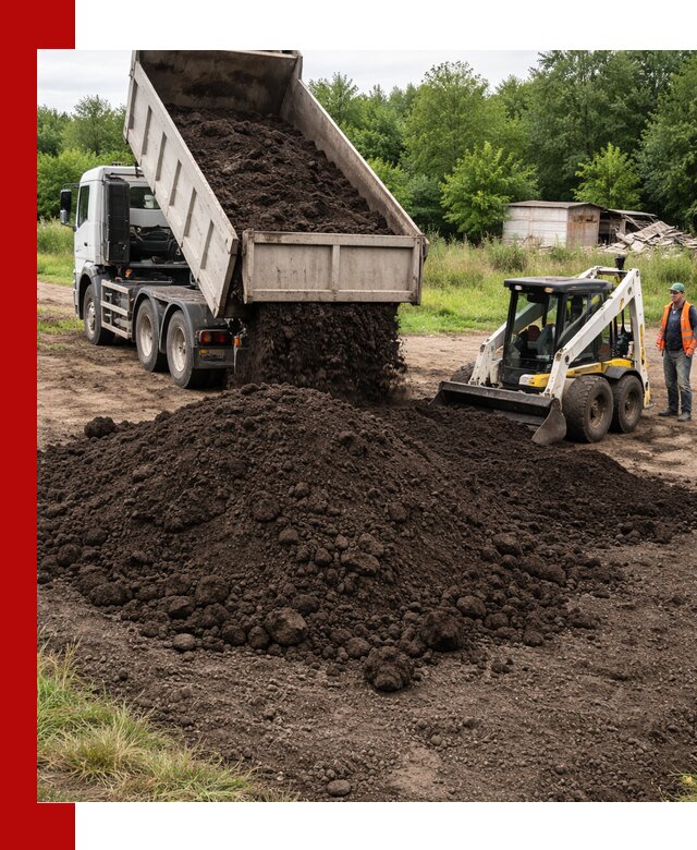 Поставка плодородной земли с доставкой самосвалом в Усолье-Сибирском