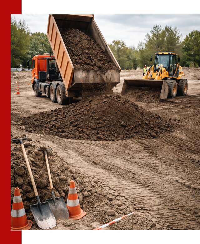 Поставка и доставка планировочного грунта в Усолье-Сибирском