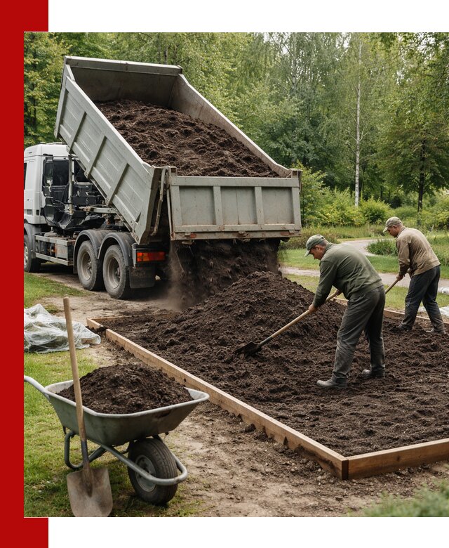 Доставка грунта для озеленения и благоустройства в Усолье-Сибирском
