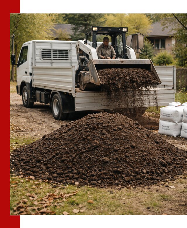 Доставка садовой земли в больших объёмах в Усолье-Сибирском
