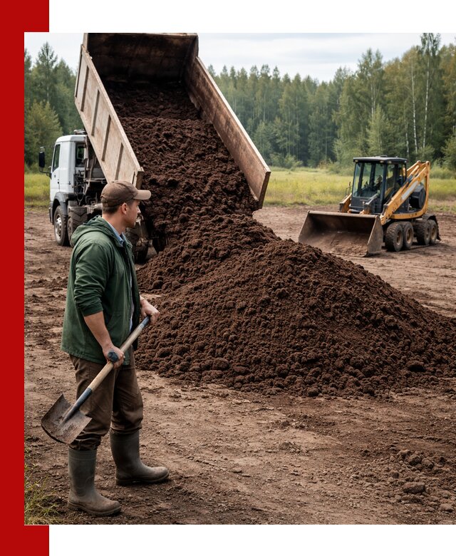 Купить верховой торф с доставкой в Усолье-Сибирском для садоводства и растений