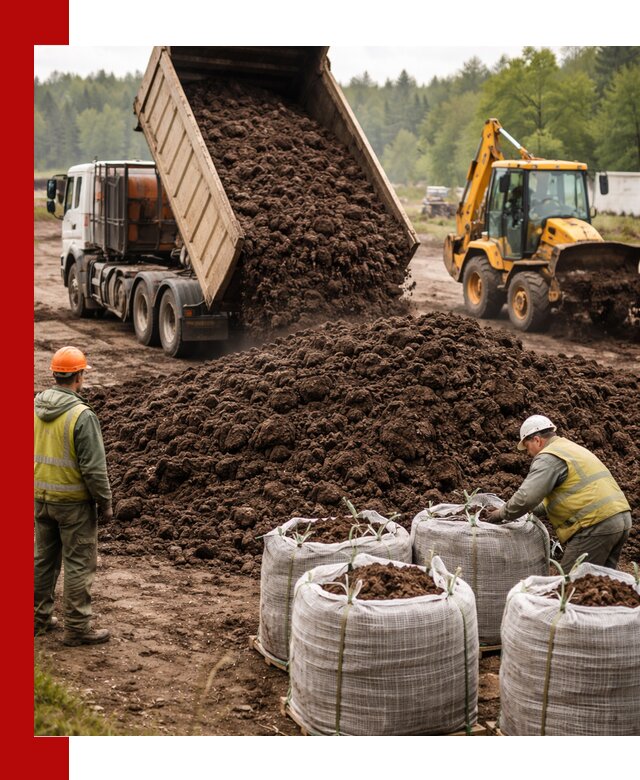 Доставка нейтрального торфа в Усолье-Сибирском оптом и в розницу