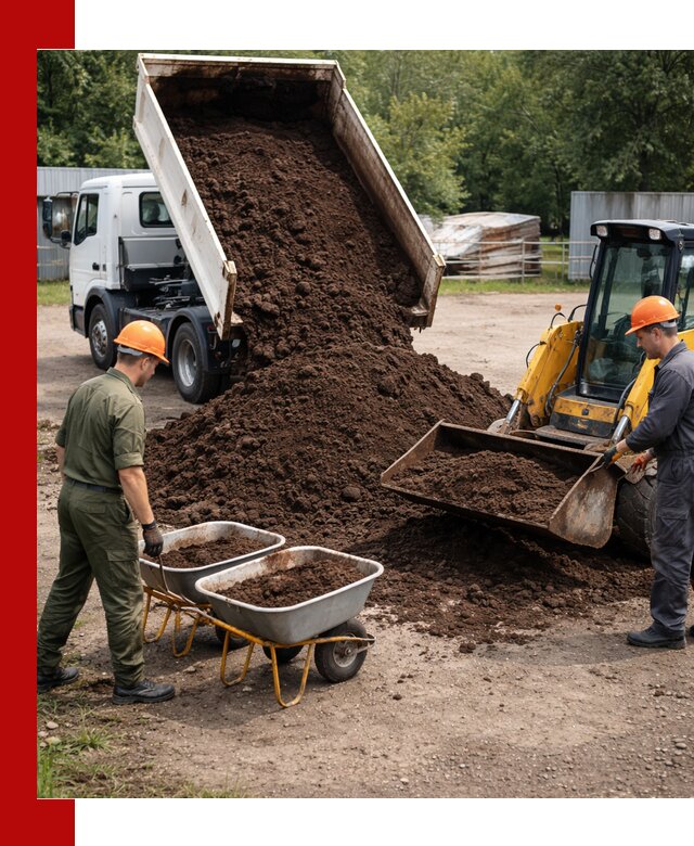 Доставка торфо-земляной смеси в Усолье-Сибирском для огорода и ландшафта