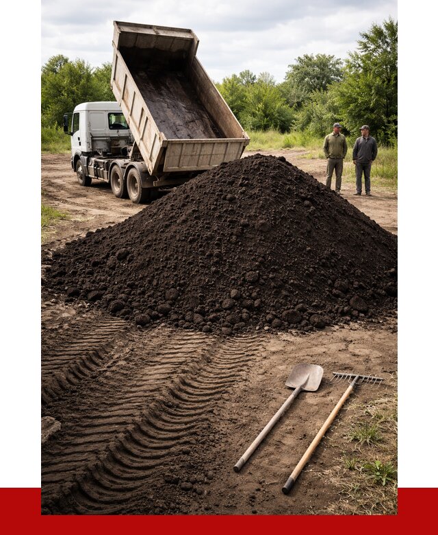 Купить чернозем навалом в Усолье-Сибирском от 1238 р. за куб | ПРОНЕРУДСль