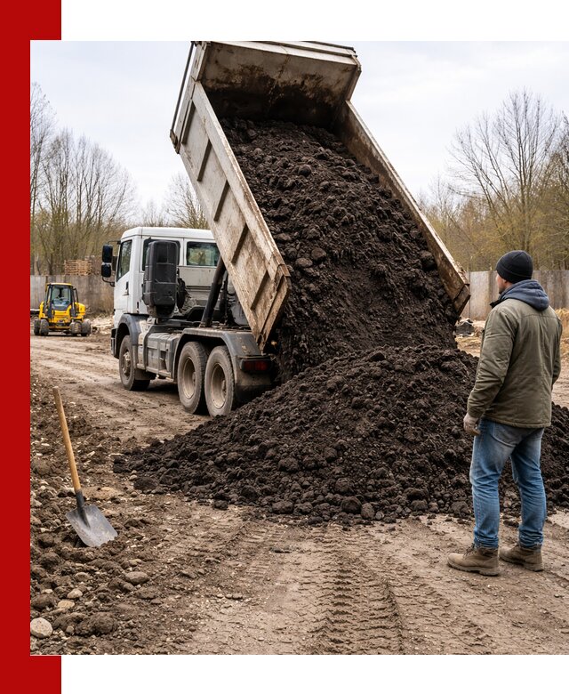 Доставка чернозема навалом в Усолье-Сибирском быстро и выгодно