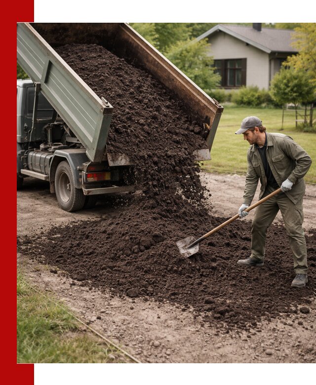 Чернозем для газона с доставкой в Усолье-Сибирском быстро и качественно