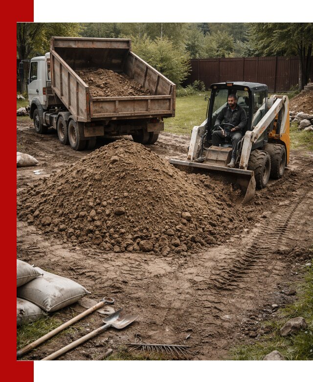 Суглинок для планировки участков в Усолье-Сибирском с доставкой и выгрузкой