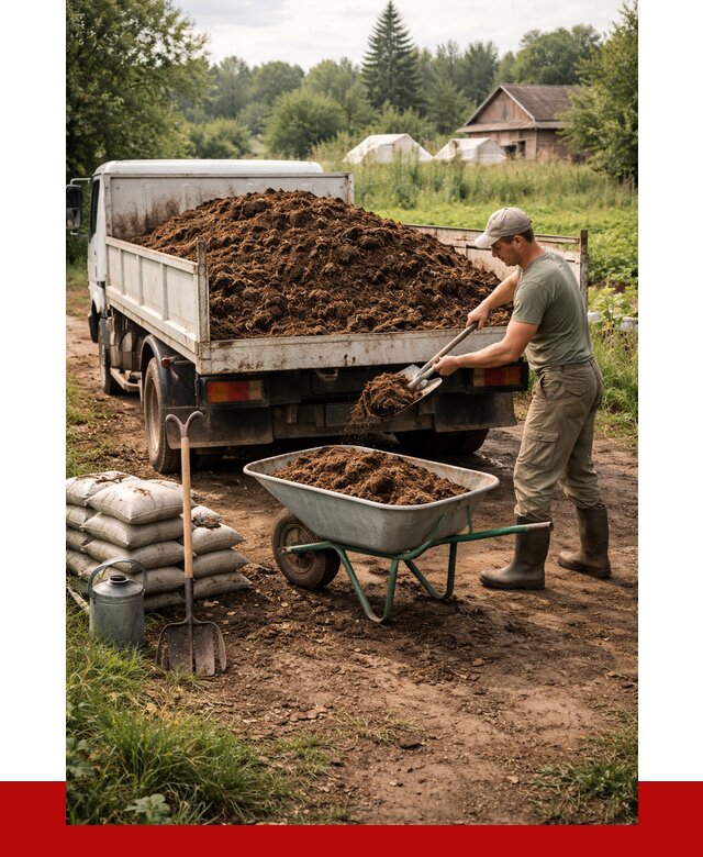 Купить коровий навоз с доставкой в Усолье-Сибирском от 1858 р. | ПРОНЕРУДСль