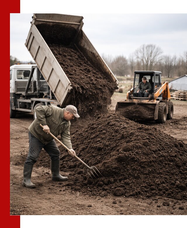 Доставка и продажа перегноя в Усолье-Сибирском быстро и дешево