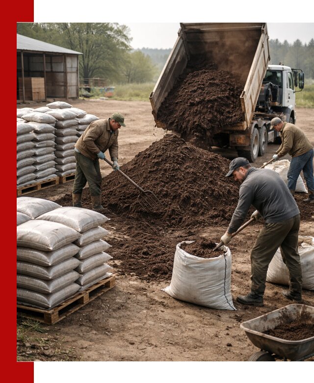 Доставка компоста оптом и в розницу в Усолье-Сибирском