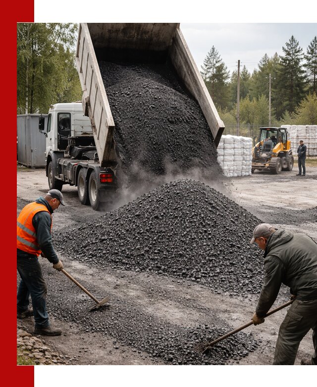 Доставка и продажа асфальтного гранулята в Усолье-Сибирском