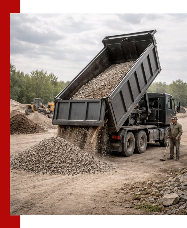 Доставка самосвалом 30 м3 по выгодным ценам в Усолье-Сибирском