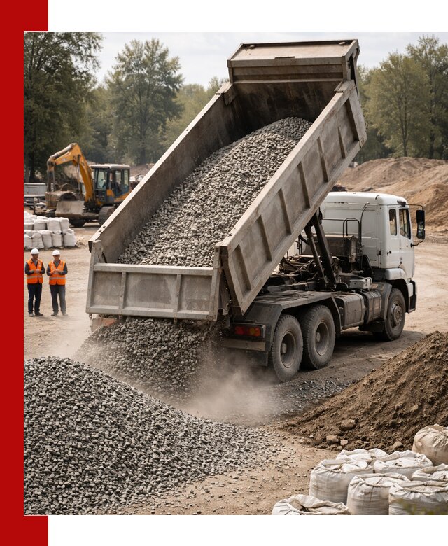 Аренда самосвала в Усолье-Сибирском для доставки сыпучих и нерудных материалов