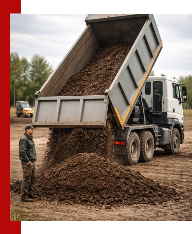 Аренда самосвала с водителем в Усолье-Сибирском для сыпучих грузов и навоза