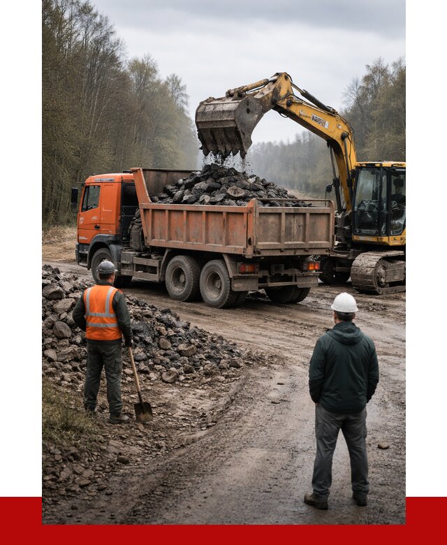 Вывоз асфальта в Усолье-Сибирском от 4644 р. самосвалом ПРОНЕРУДСль