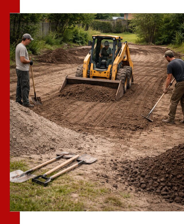 Планировка участка грунтом с вывозом и доставкой в Усолье-Сибирском